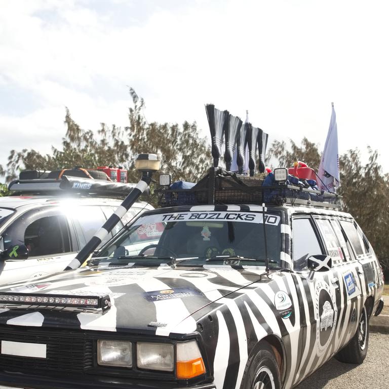 Black with white stripes or White with Black Stripes? Shitbox Rally 15th October, 2022. Picture: Marty Strecker