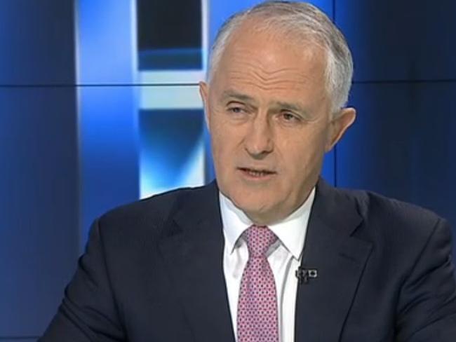 Prime Minister Malcolm Turnbull didn’t like Leigh Sales saying he’d “knifed” Tony Abbott.