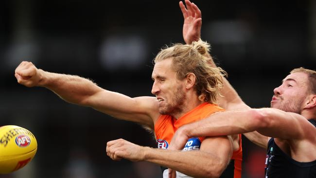 Nick Haynes has been back to his best in defence for GWS. Picture: Getty Images