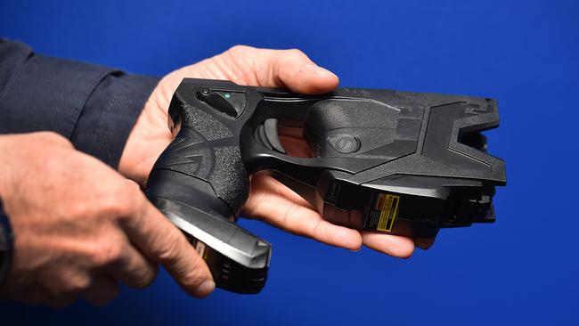 All frontline police in Queensland have had Tasers since 2009. Picture: Ellen Smith