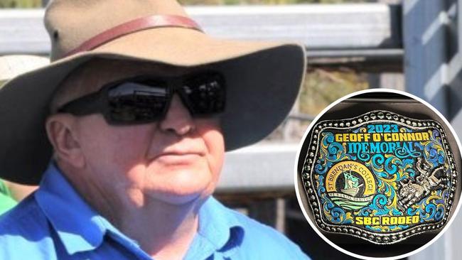 A memorial buckle named in honour of Geoff O'Connor will be presented at the annual St Brendan's College Rodeo.