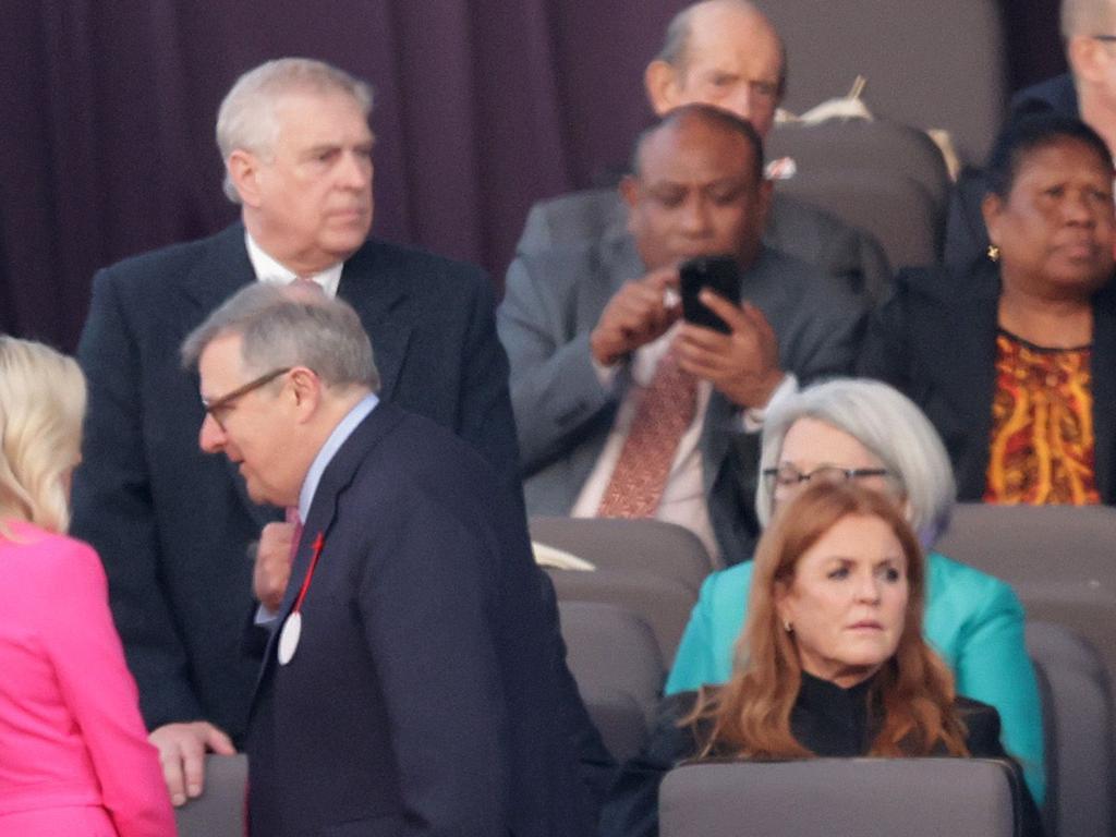 Sarah Ferguson was joined in the royal box by ex-husband Prince Andrew. Picture: Getty Images