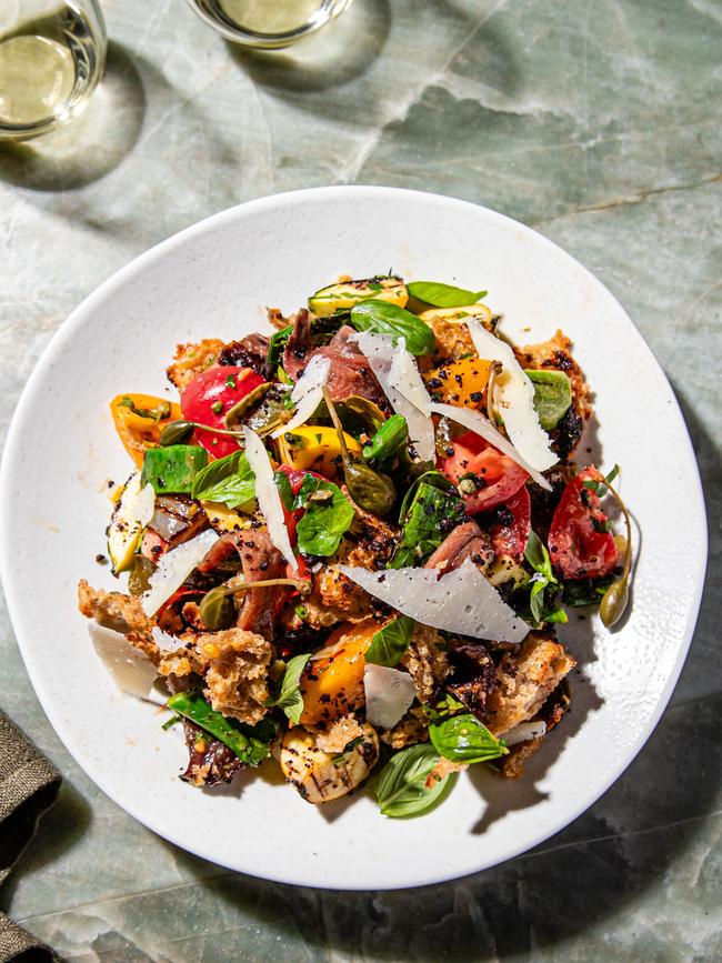 Panzanella is a rustic Tuscan salad. Picture: Nikki To