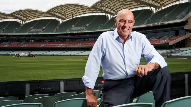 Longserving SA Football Commission chair John Olsen received SANFL life membership on Tuesday night. Picture: Matt Loxton