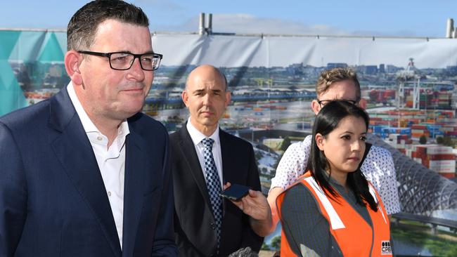 Victorian Premier Daniel Andrews unveiled the West Gate Tunnel project. Picture: James Ross