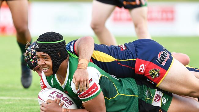 RUGBY LEAGUE: Connell Challenge between Ipswich Jets and Clydesdales. Jets captain, David Leota.Picture: Patrick Woods.