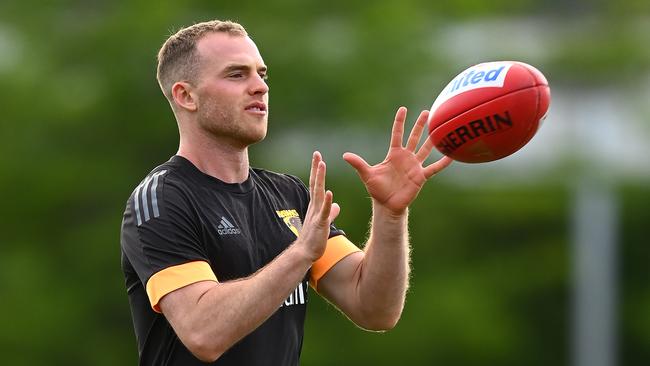 Tom Mitchell was a classic ‘fallen premium’ in 2021. Picture: Quinn Rooney/Getty Images