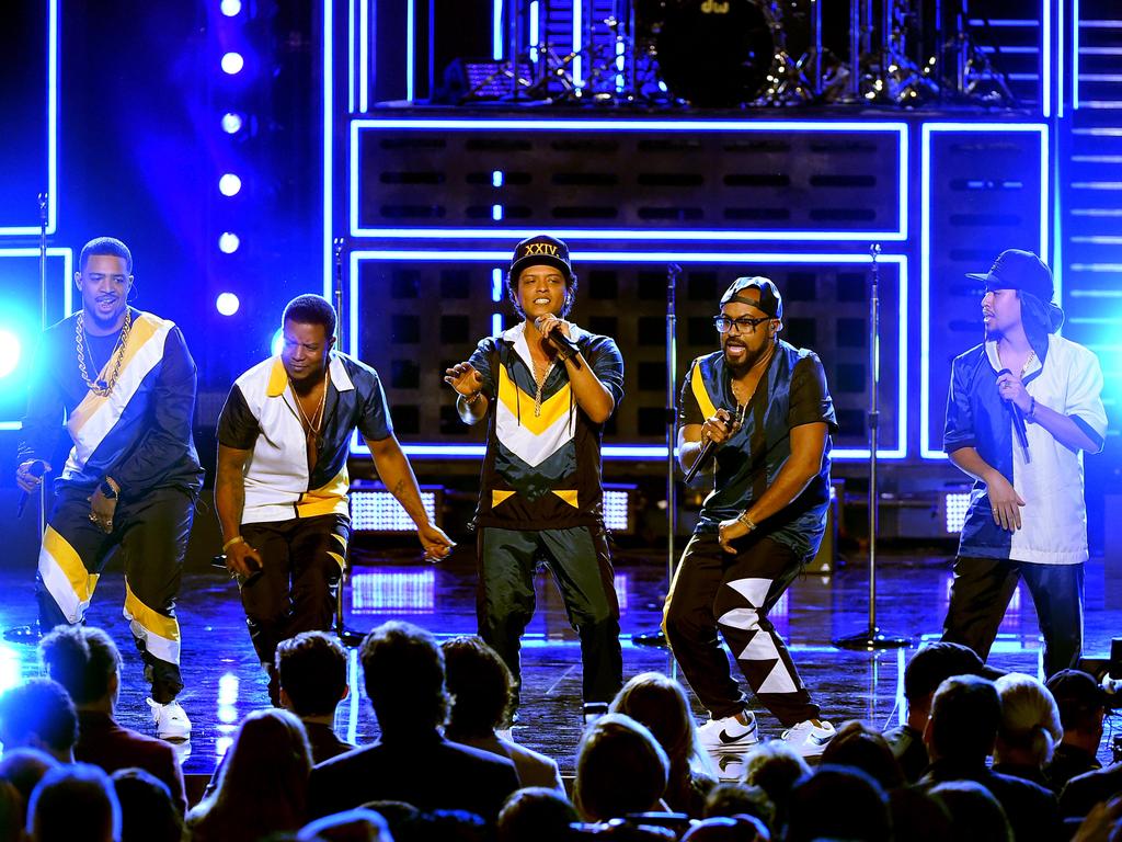 Singer Bruno Mars performs onstage during the 2016 American Music Awards at Microsoft Theater on November 20, 2016 in Los Angeles, California. Picture: Getty