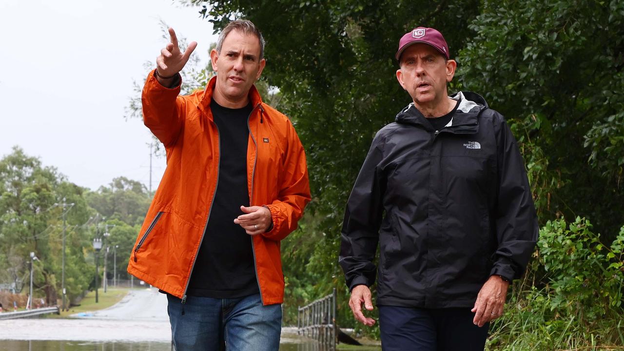 Mr Janetzki is putting pressure on federal Treasurer Jim Chalmers, with former Queensland treasurer Cameron Dick during the recent floods, to reject the GST recommendation. Picture: NewsWire/Tertius Pickard