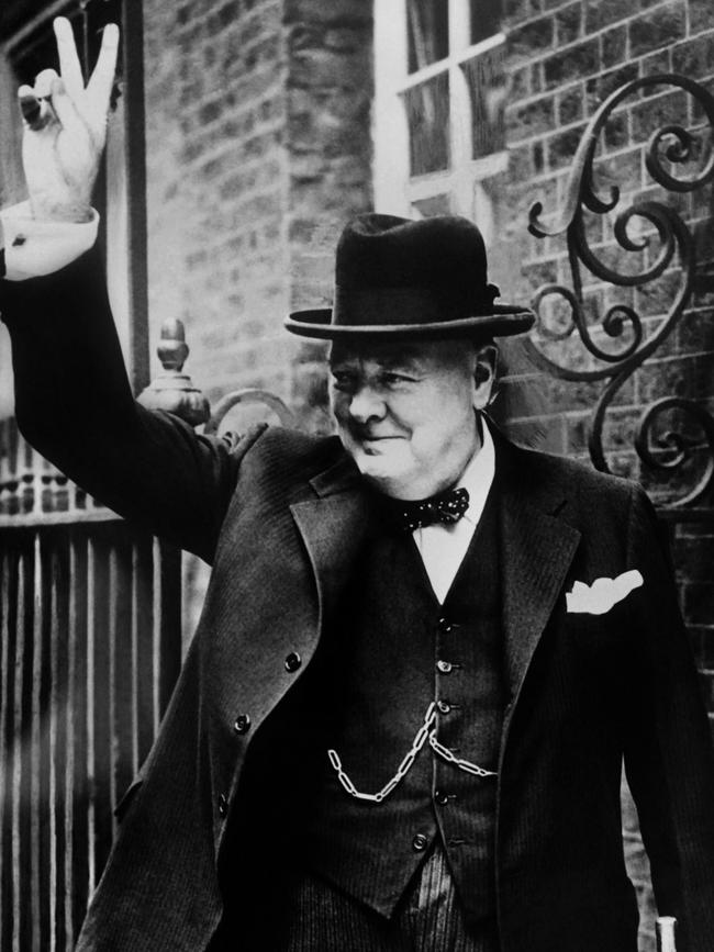 Sir Winston Churchill kept a collection of exotic animals including black swans and a lion. Picture: AFP