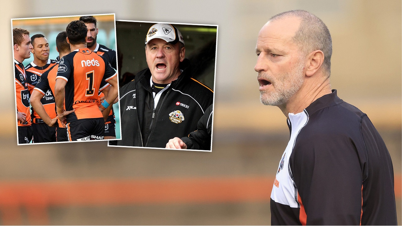 Wests Tigers coach Michael Maguire is under pressure.