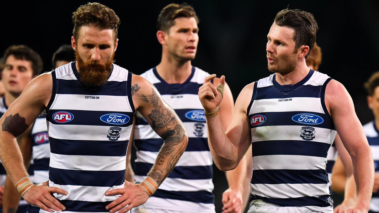 Geelong is now 0-8 after the home and away mid-season bye. (Photo by Daniel Kalisz/Getty Images)