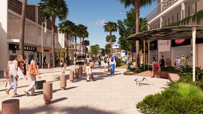 An artist’s impression of the proposed plan Surfers Paradise revitalisation project. Image: Supplied