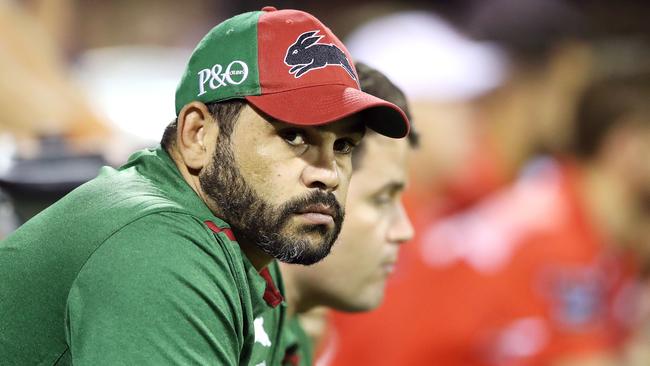 Greg Inglis was on the Sunshine Coast last night to watch the Bunnies in action. Picture: Mark Kolbe/Getty Images