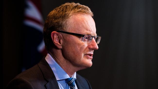 Philip Lowe says ‘as vaccination rates increase further and restrictions are eased, the economy is expected to bounce back’. Picture: James Brickwood.