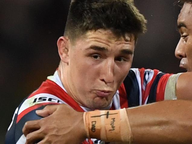 Victor Radley of the Roosters during the NRL First Qualifying Final match between the Sydney Roosters and the South Sydney Rabbitohs at the SCG in Sydney, Friday, September 13, 2019. (AAP Image/Joel Carrett) NO ARCHIVING, EDITORIAL USE ONLY