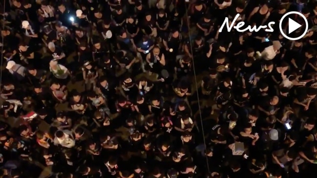 Incredible video shows the scale of Hong Kong protest