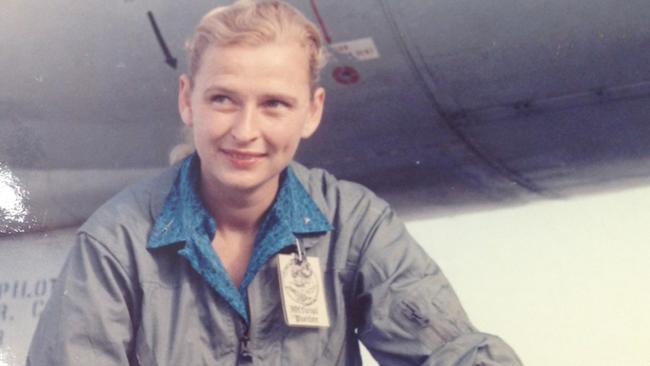 Jerrie Cobb prepares to pilot an Air Force jet at the Tyndall World Wide Weapons Meet, 1959. Picture: Schlesinger Library