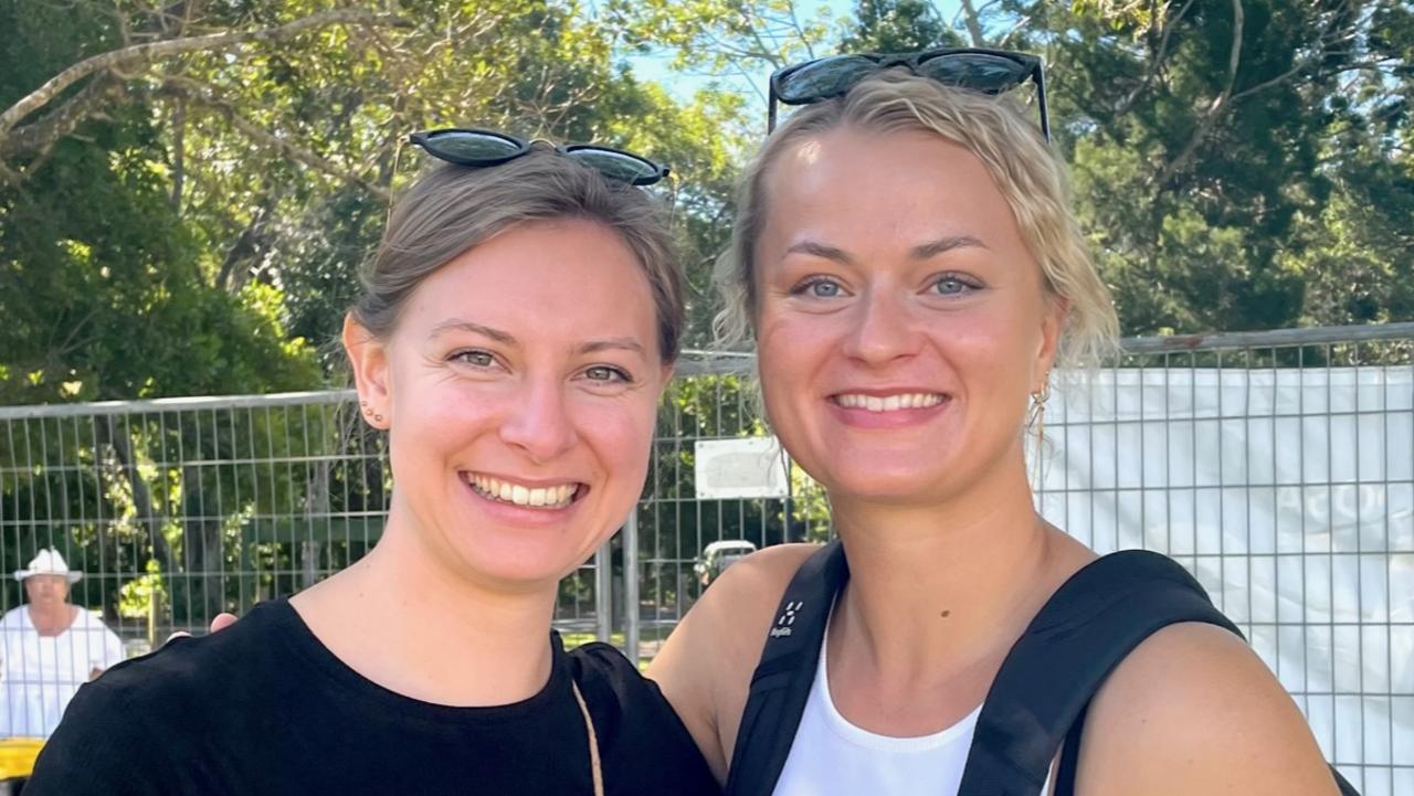 Alena Stoll and Laura Berntsem at the Noosa Alive festival on Sunday July 30, 2023.