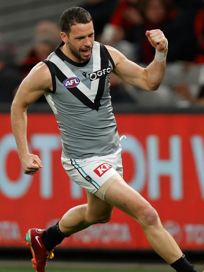 Travis Boak has re-signed at Port Adelaide.