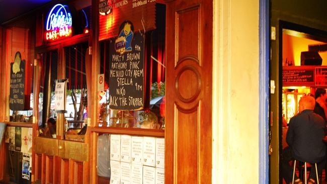 Ric's bar in the Fortitude Valley, Brisbane, where Go-Betweens founder Grant McLennan frequented.