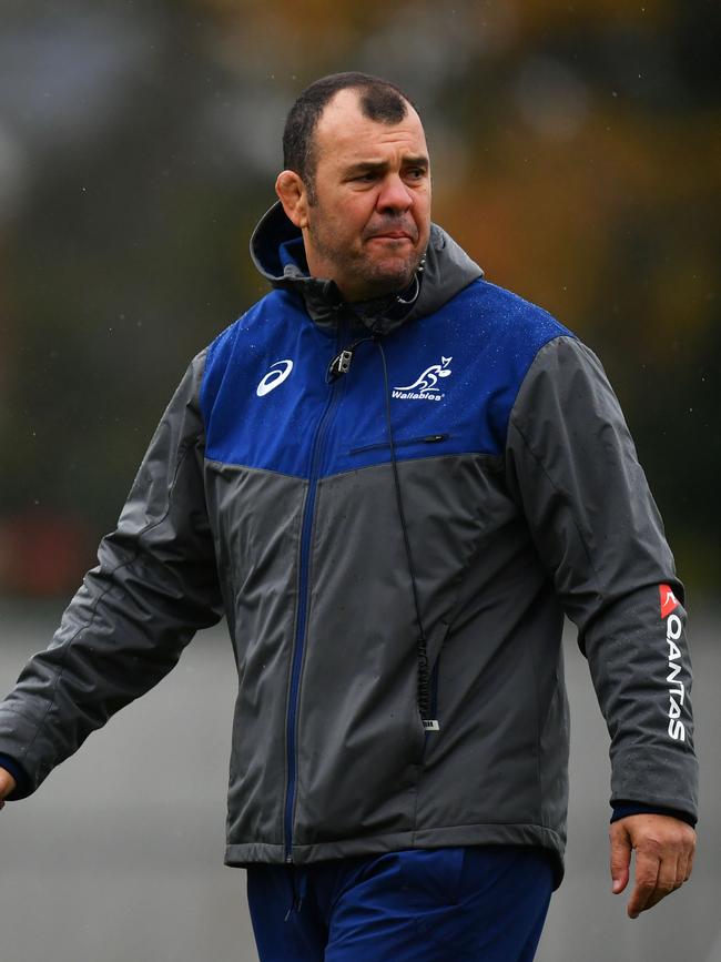 Cheika and the Wallabies are under extreme pressure. Picture: Getty