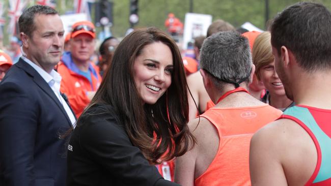 Kate was there to cheer on the runners. Photo by Yui Mok — WPA Pool/Getty Images