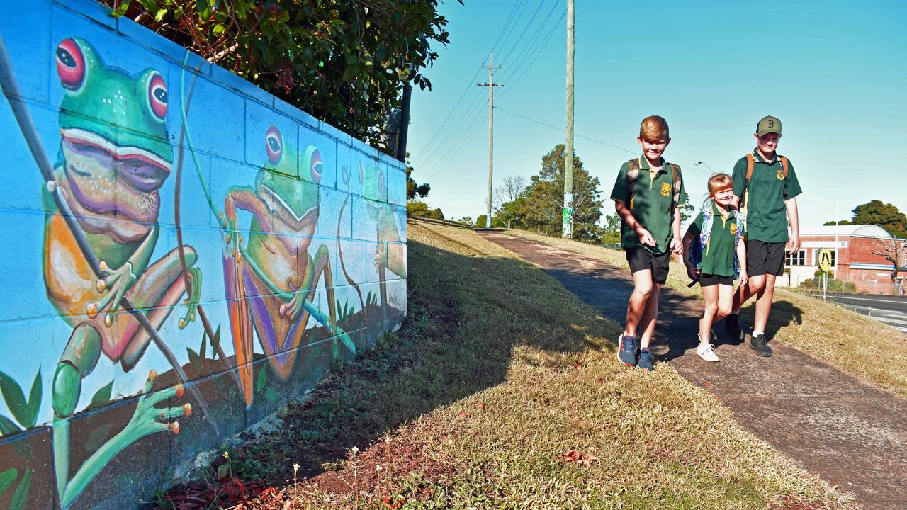 Braythe, Cohen and Peyhton Bateman head to Kyogle Public School.