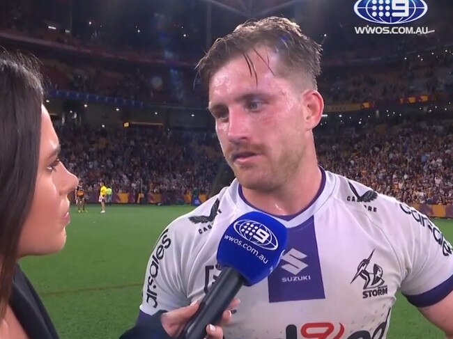 Cameron Munster said it how it was. Photo: Channel 9