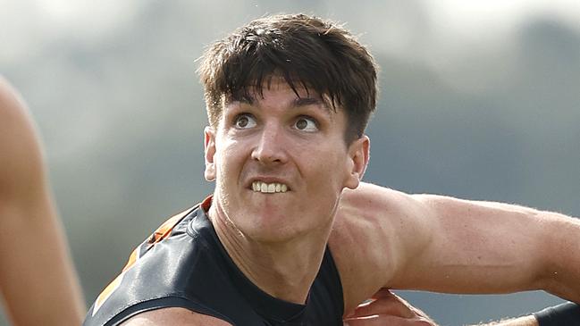 Sam Taylor and Jake Riccardi during GWS Giants training on July 25, 2024. Photo by Phil Hillyard(Image Supplied for Editorial Use only - **NO ON SALES** - Â©Phil Hillyard )