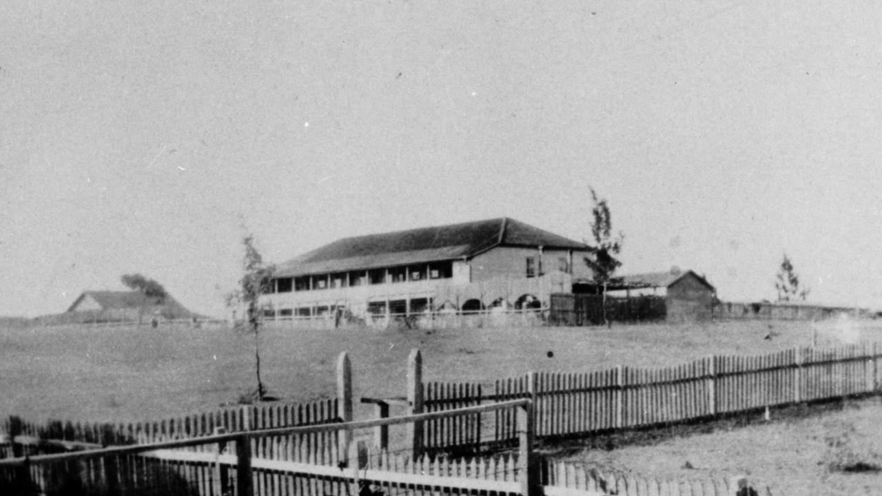 The Girls' dormitory building at Cherbourg, 1933. It burnt to the ground in 1998. Picture: State Library of Queensland