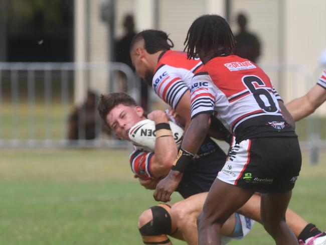 Kirwan State High School hosts St Patrick's College, Mackay, in round 1 of the 2025 Aaron Payne Cup. Picture: Evan Morgan