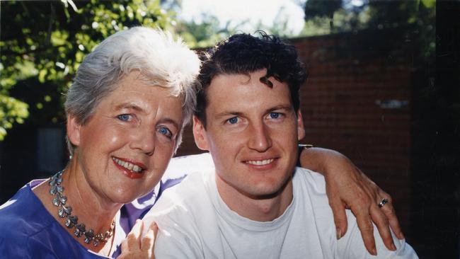 Former SA Labor Senator Dr Rosemary Crowley with her son Vincent in 1995.