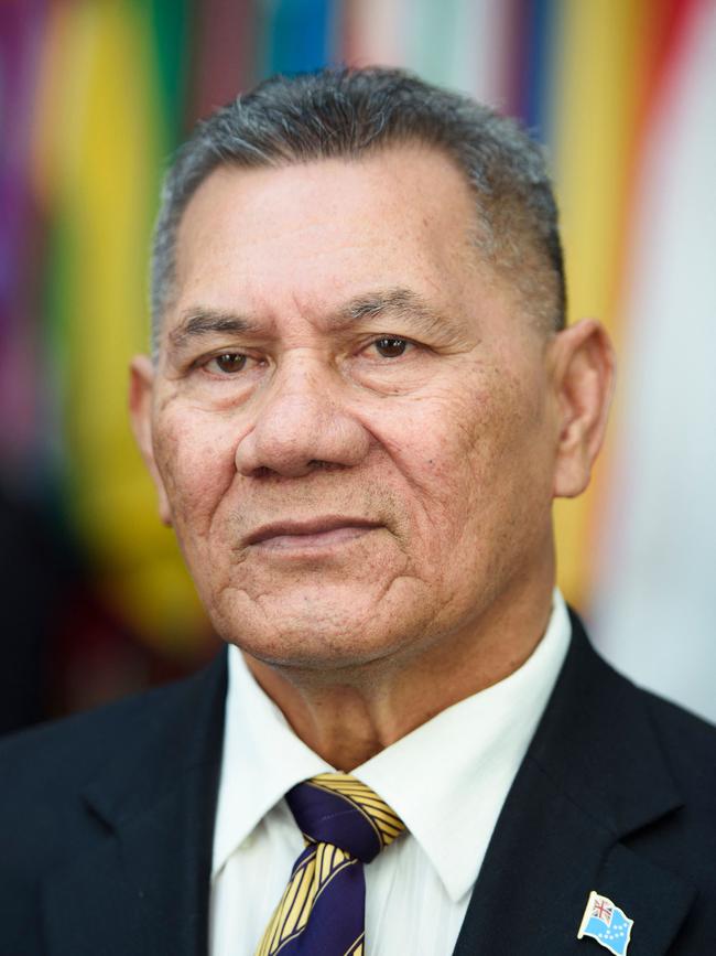 Tuvalu's former prime minister, Kausea Natano. Picture: Getty Images