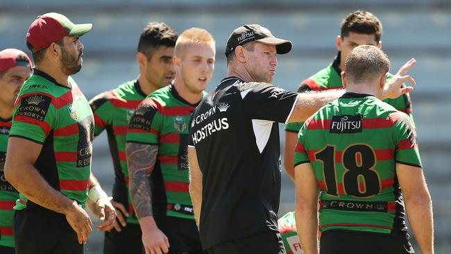 South Sydney coach Michael Maguire has picked up a new half for 2017. Picture. Phil Hillyard