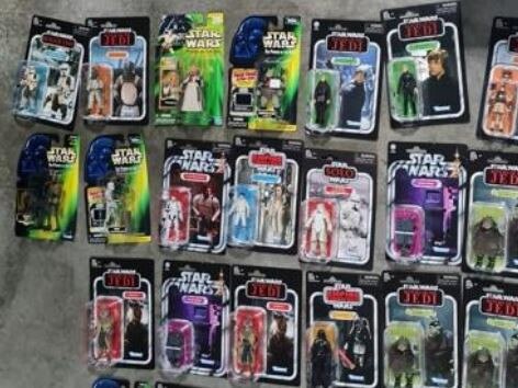 A stash of stolen Star Wars items including figurines were found by police.