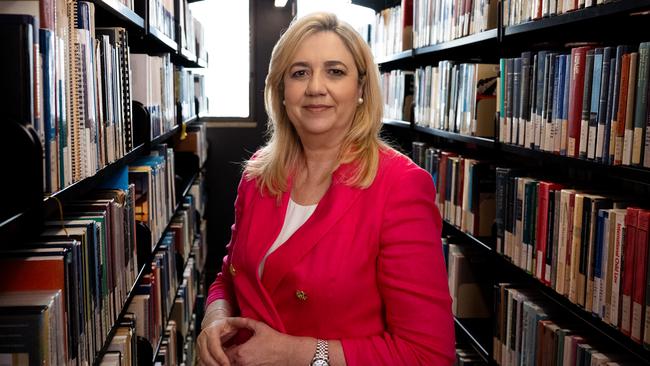 Annastacia Palaszczuk at the University of Queensland. Picture: Sarah Marshall