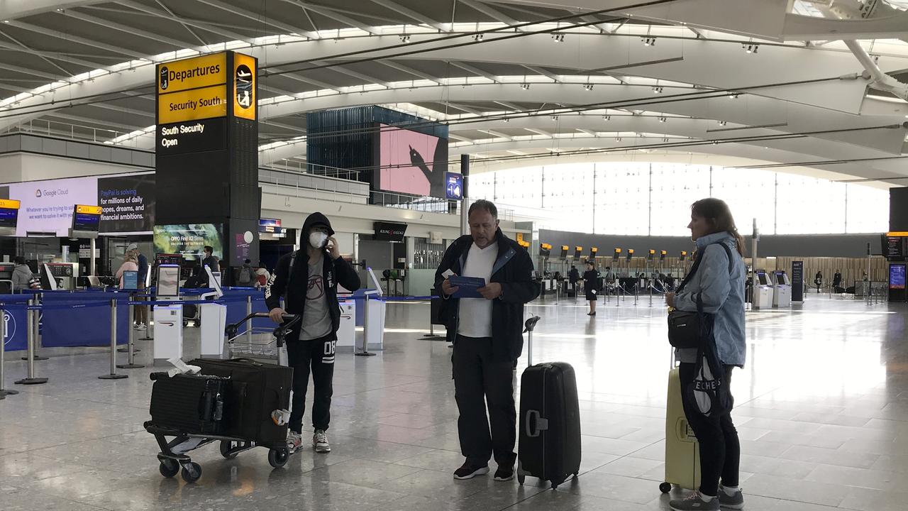 Heathrow is still accepting flights from abroad as Brits scramble to get home. Picture: AP Photo/Kirsty Wigglesworth.