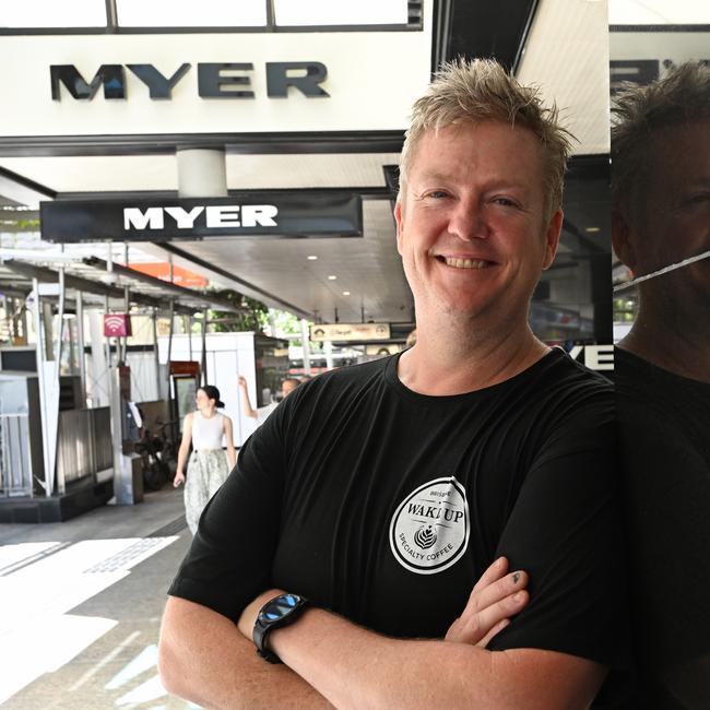 Wake Up Coffee owner Aydan Marriott. Picture: Lyndon Mechielsen/Courier Mail