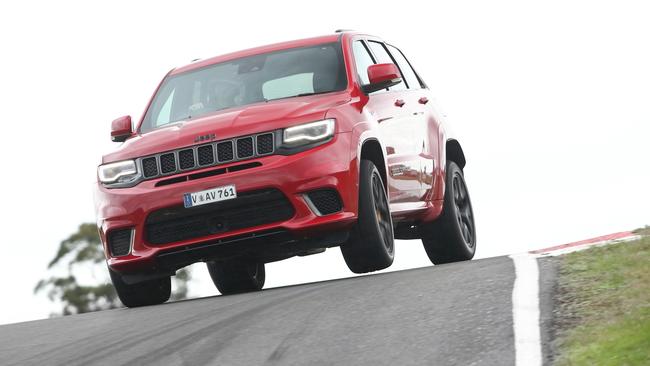 Jeep’s Grand Cherokee Trackhawk offers monstrous performance.