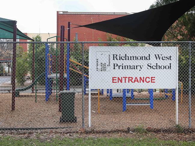Exterior of Richmond West Primary School which is next to North Richmond Community Health at 23 Lennox Street Richmond. Picture : Ian Currie