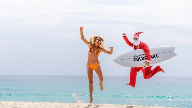 Santa getting ready for Christmas on the Gold Coast