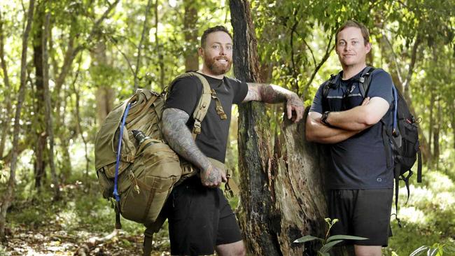 DETERMINED: Dean and Bradley Morcombe, brothers of Daniel, head to Papau New Guinea today to trek the Kokoda Trail to raise funds for the Morcombe Foundation. Picture: AAP - Megan Slade