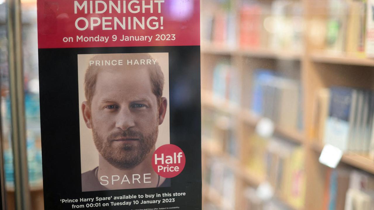 Bookstores are readying for Harry’s memoir, due out this week. Picture: Daniel Leal / AFP