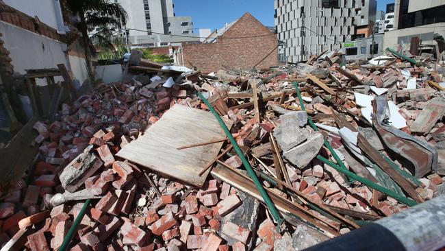 The ruins of the Corkman. Picture: David Crosling