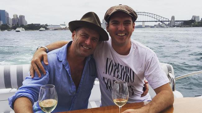 Karl Stefanovic with his brother Peter. Karl’s choice of headwear apparently played a role in his removal from Today. Source: Instagram