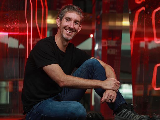 Atlassian co-founder Scott Farquhar at his office in Sydney, today.Picture:Justin Lloyd.