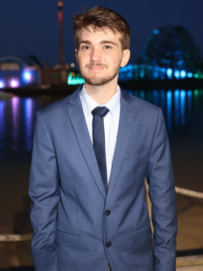 Nicholas Kosick at the Southport State High School Formal at SeaWorld. Picture, Portia Large.