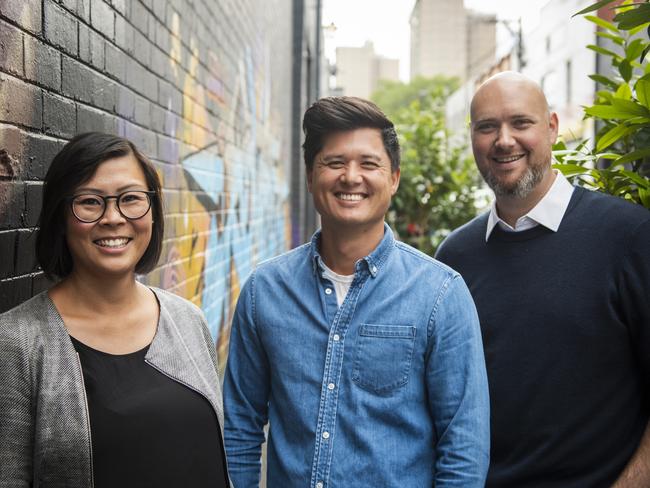 Giant Leap partners Rachel Yang, Will Richardson and Adam Milgrom. Source: Supplied.