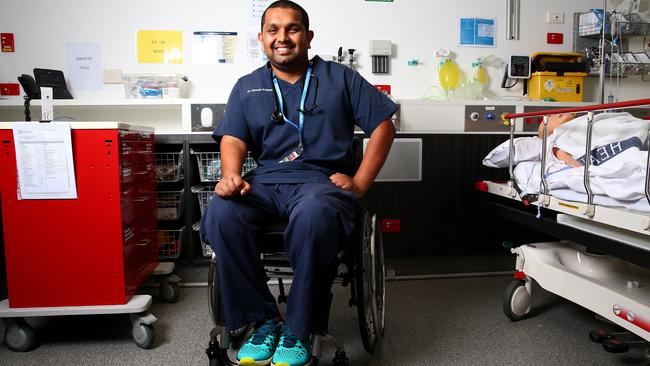 Dinesh Palipana made headlines for overcoming his disability to receive an internship as a doctor at Gold Coast Hospital.